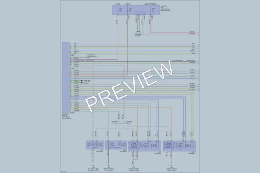 2009 MINI Cooper Headlights wiring diagram preview