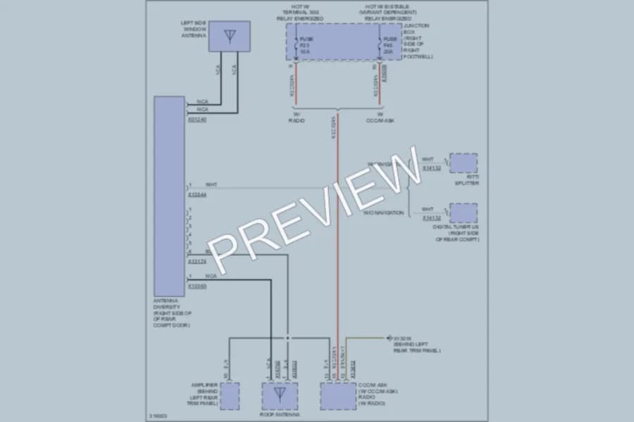 2009 MINI CooperClubman Radio wiring diagram preview