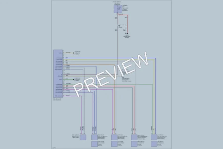 2009 MINI CooperClubman Warning Systems wiring diagram preview