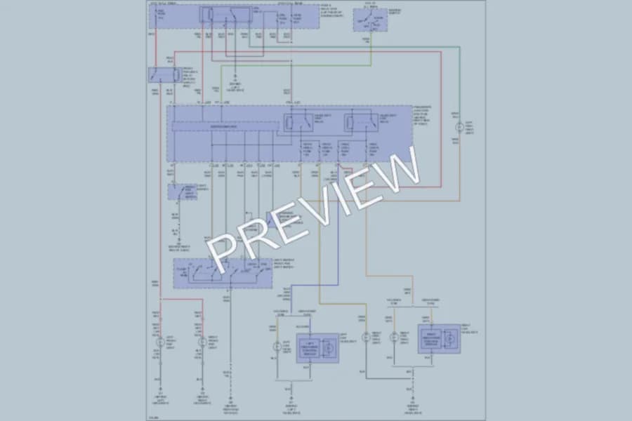 2009 Mazda 3 Headlights wiring diagram preview