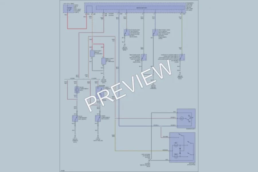 2009 Mazda 3 Interior Lights wiring diagram preview