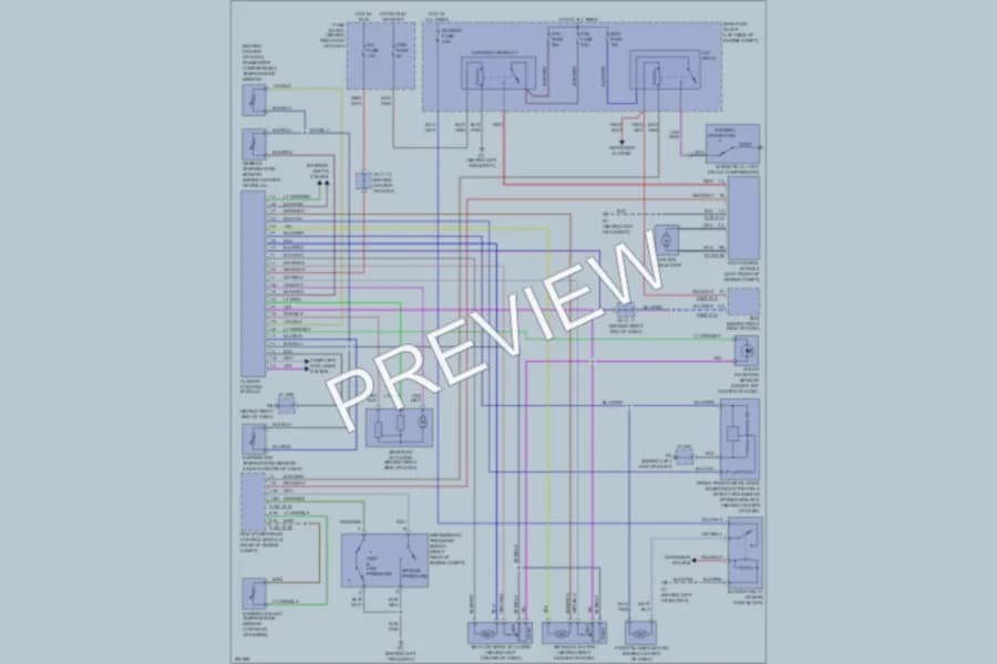 2009 Mazda 5 Air Conditioning wiring diagram preview