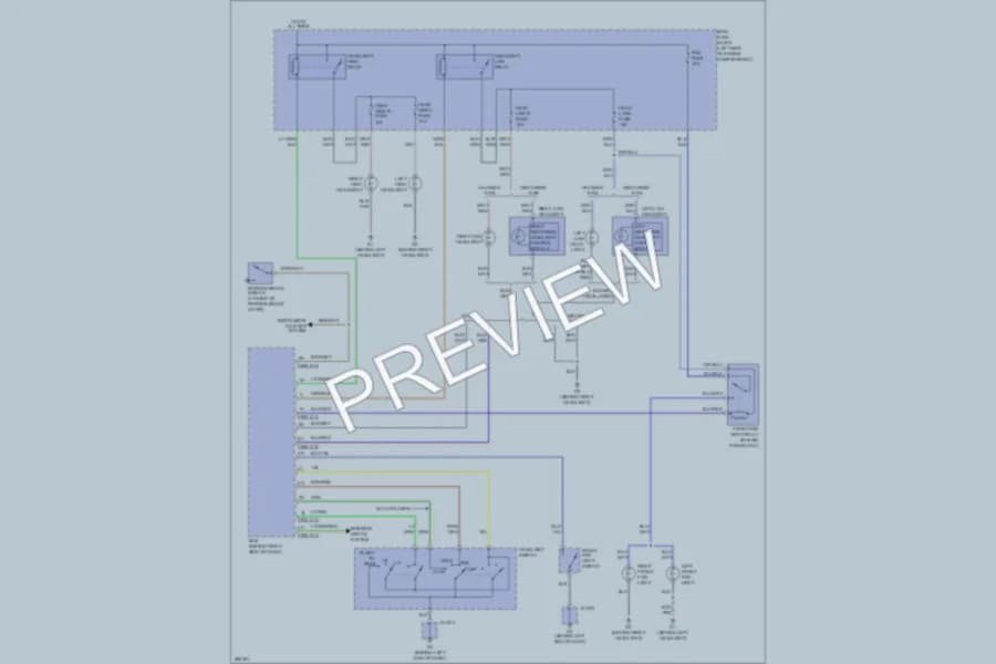 2009 Mazda 5 Headlights wiring diagram preview