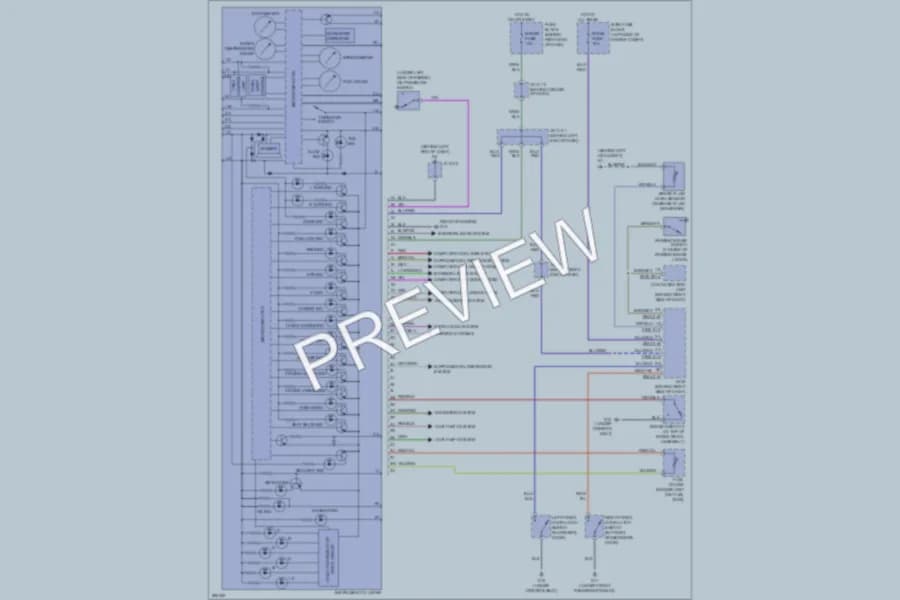 2009 Mazda 5 Instrument Cluster wiring diagram preview