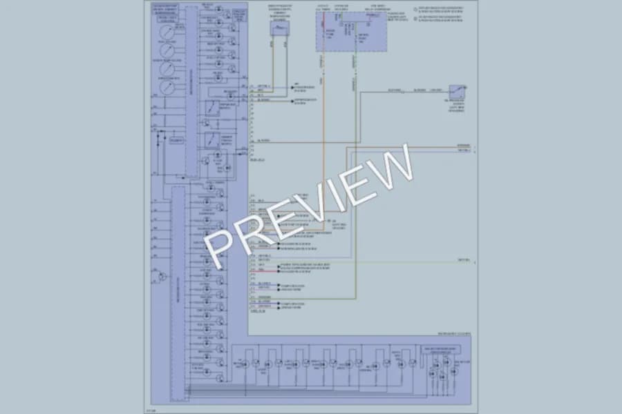 2009 Mazda 6 Instrument Cluster wiring diagram preview