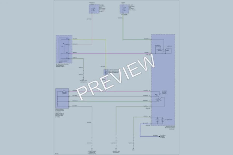 2009 Mazda B2300 Air Conditioning wiring diagram preview