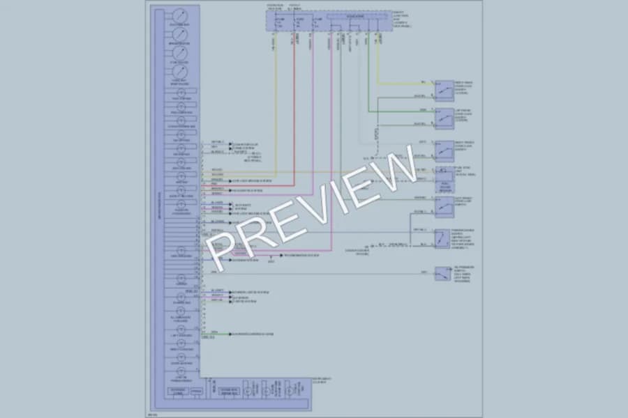 2009 Mazda B2300 Instrument Cluster wiring diagram preview
