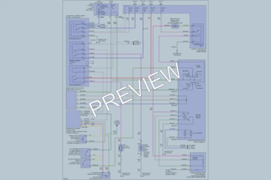 2009 Mazda B4000 Air Conditioning wiring diagram preview