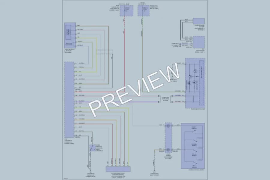 2009 Mazda CX7 Cruise Control wiring diagram preview