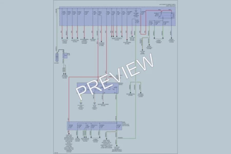 2009 Mazda CX7 Power Distribution wiring diagram preview