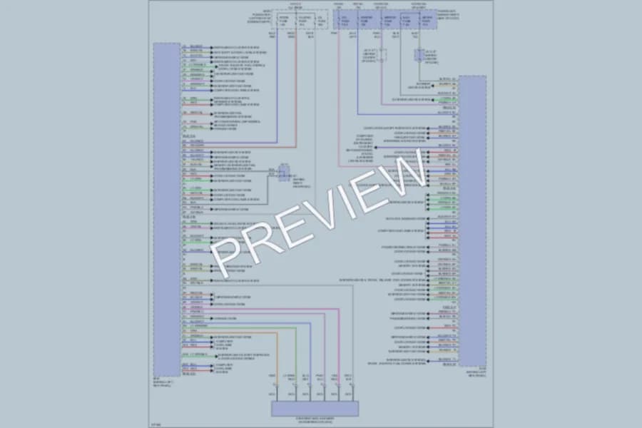 2009 Mazda CX9 Body Control Modules wiring diagram preview
