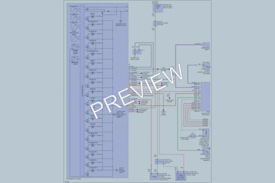 2009 Mazda CX9 Instrument Cluster wiring diagram preview