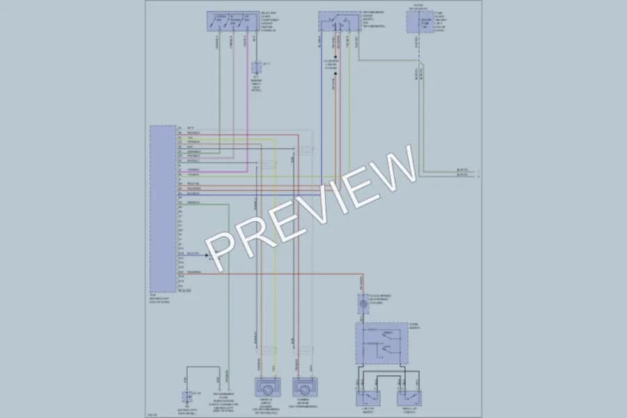 2009 Mazda MX5Miata Transmission wiring diagram preview