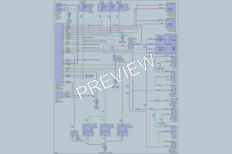 2009 Mazda RX8 Anti Theft wiring diagram preview