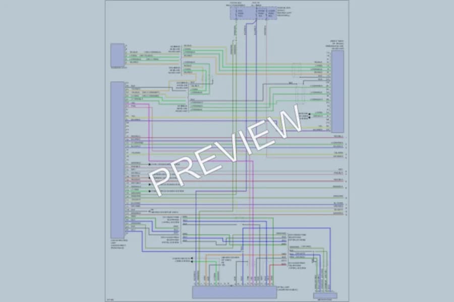 2009 Mazda RX8 Radio wiring diagram preview