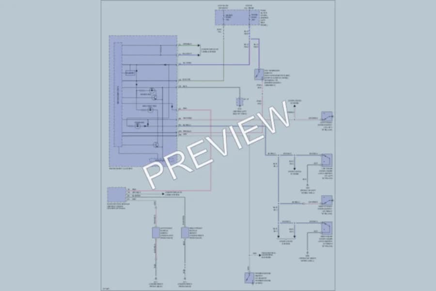 2009 Mazda RX8 Warning Systems wiring diagram preview