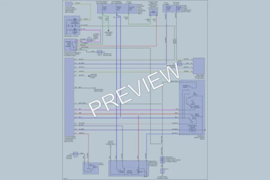 2009 Mazda RX8 Wiper Washer wiring diagram preview