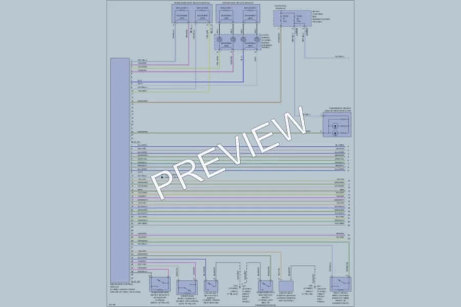 2009 Mazda Tribute Supplemental Restraints wiring diagram preview