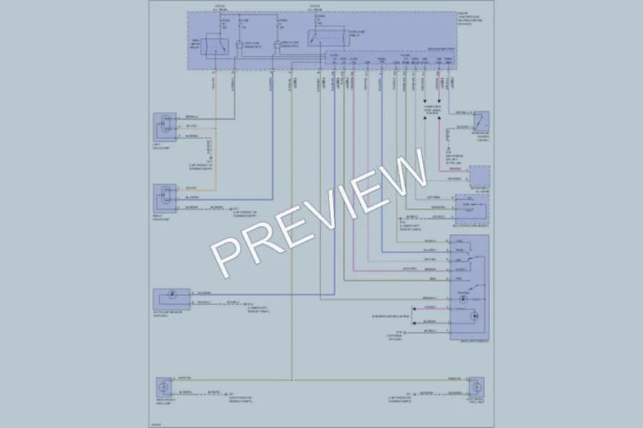 2009 Mazda TributeHybrid Headlights wiring diagram preview