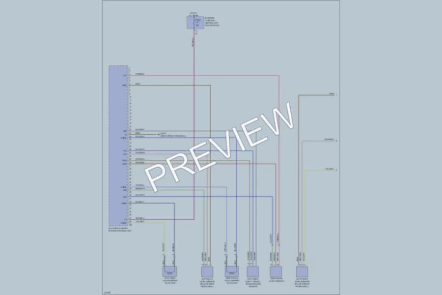 2009 MercedesBenz C300 Electronic Suspension wiring diagram preview