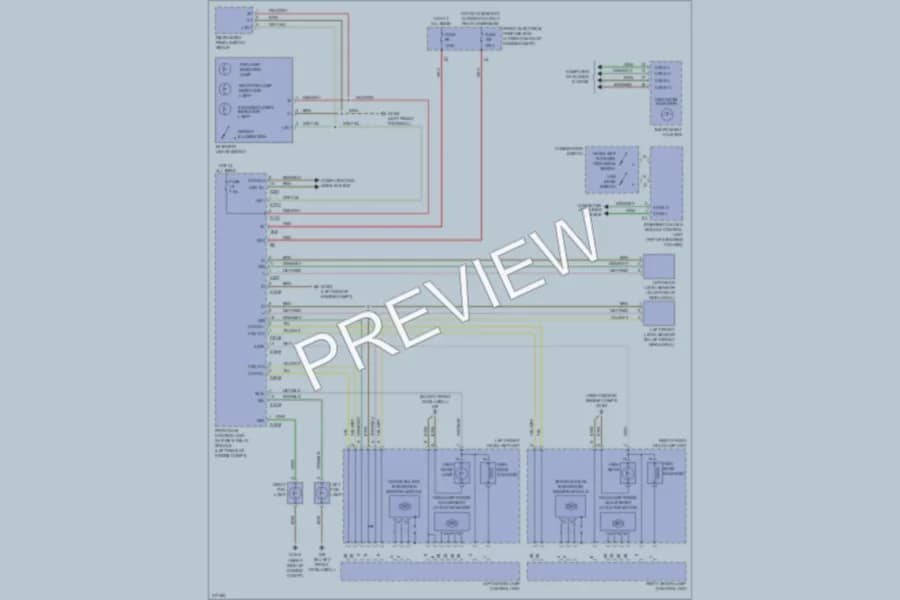 2009 MercedesBenz C300 Headlights wiring diagram preview