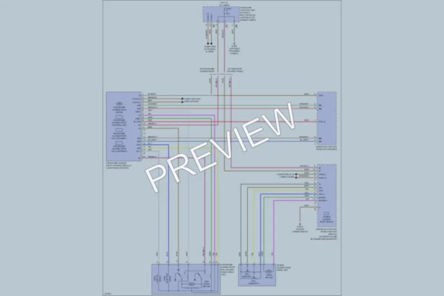 2009 MercedesBenz C300 Power Top Sunroof wiring diagram preview