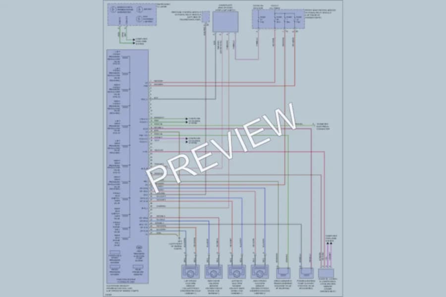 2009 MercedesBenz C350 Anti Lock Brakes wiring diagram preview