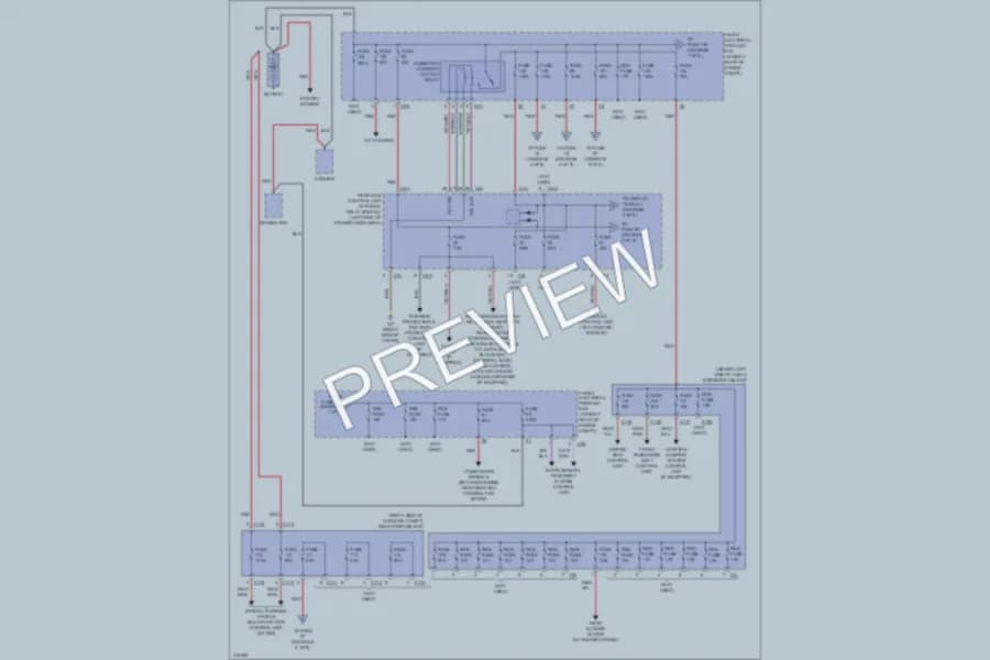 2009 MercedesBenz C350 Power Distribution wiring diagram preview