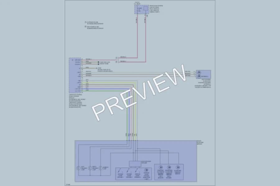 2009 MercedesBenz C350 Power Mirrors wiring diagram preview