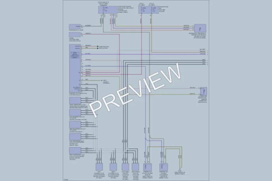 2009 MercedesBenz CLK350 Air Conditioning wiring diagram preview