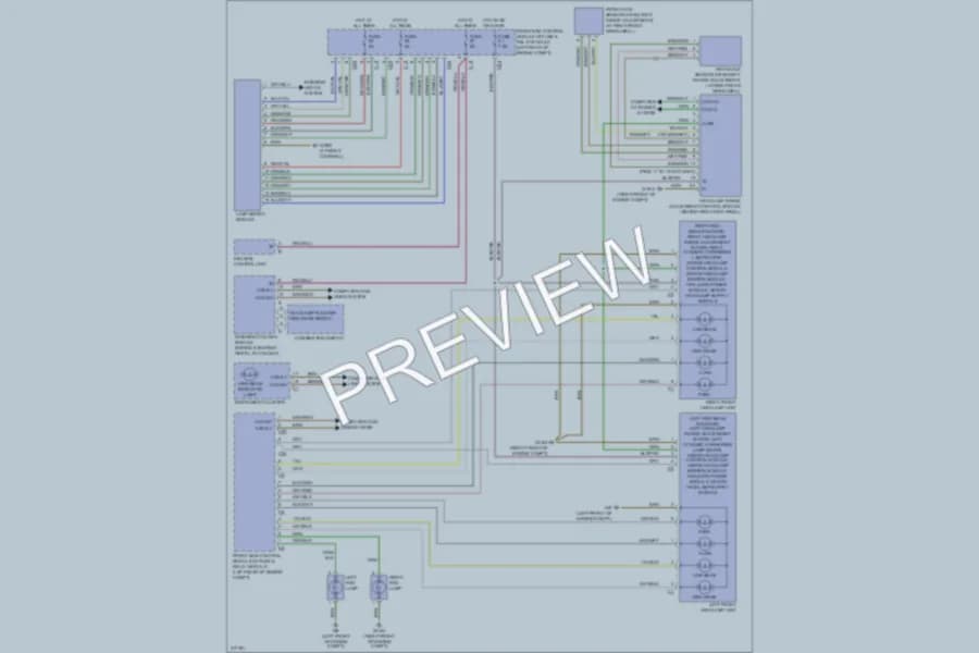 2009 MercedesBenz CLK350 Headlights wiring diagram preview