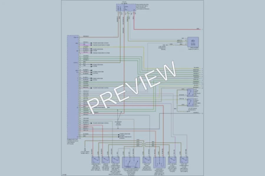2009 MercedesBenz CLK350 Power Top Sunroof wiring diagram preview