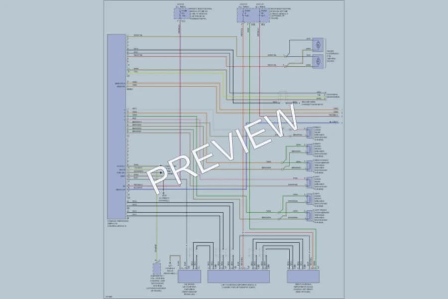 2009 MercedesBenz CLK350 Radio wiring diagram preview