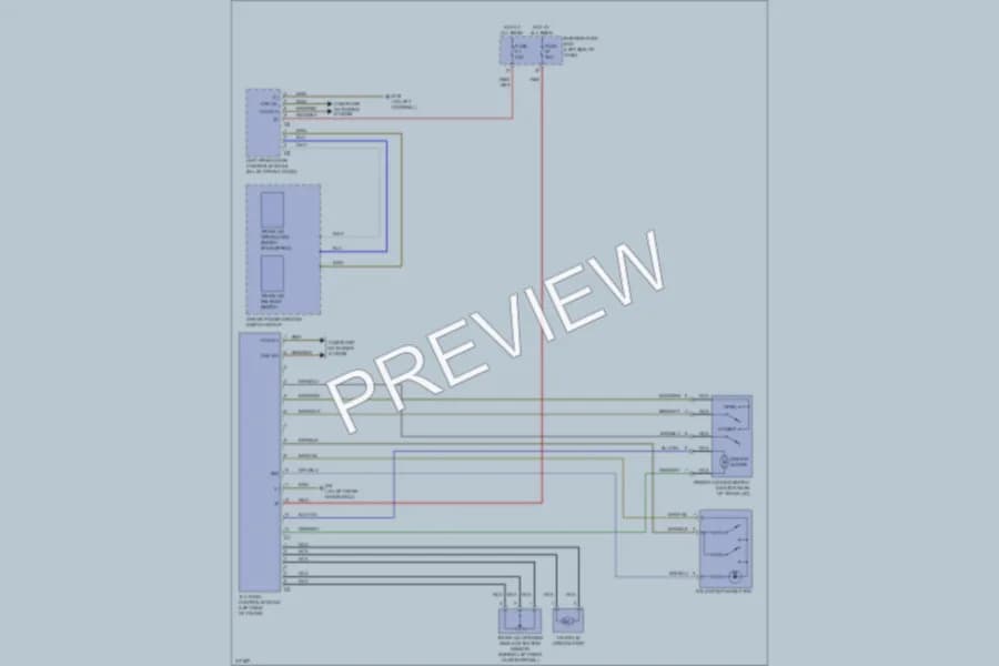 2009 MercedesBenz CLK350 Trunk Tailgate Fuel Door wiring diagram preview
