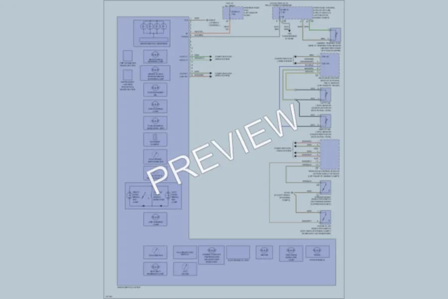 2009 MercedesBenz CLK550 Instrument Cluster wiring diagram preview