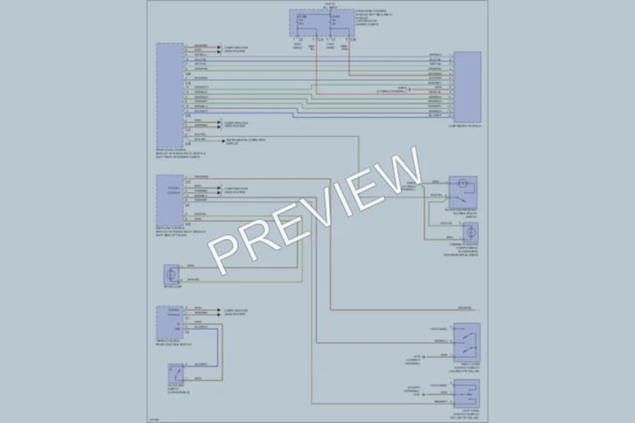 2009 MercedesBenz CLK550 Interior Lights wiring diagram preview