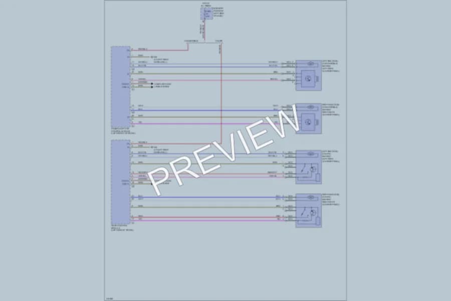 2009 MercedesBenz CLK550 Passive Restraints wiring diagram preview