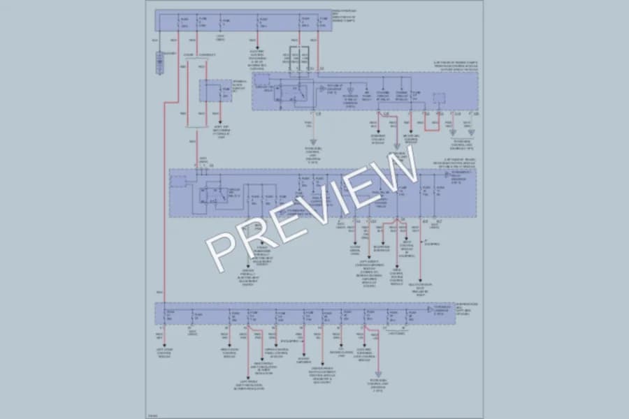 2009 MercedesBenz CLK550 Power Distribution wiring diagram preview