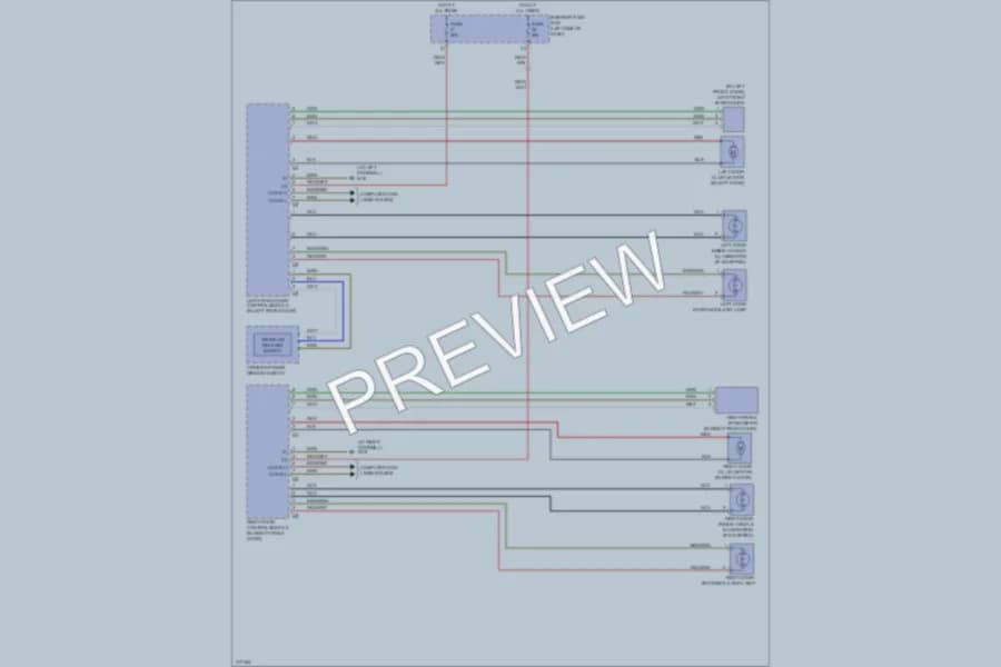 2009 MercedesBenz CLK550 Power Door Locks wiring diagram preview
