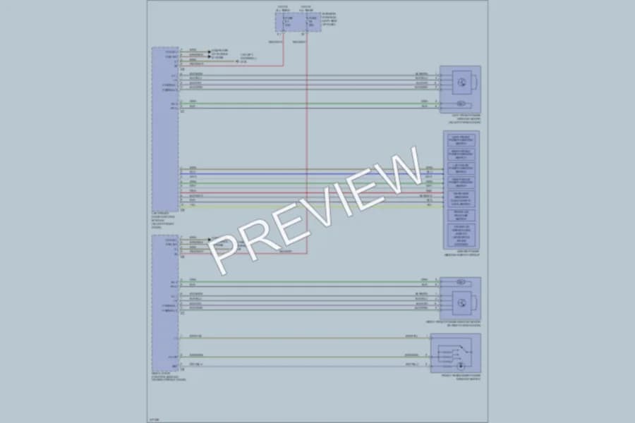 2009 MercedesBenz CLK550 Power Windows wiring diagram preview