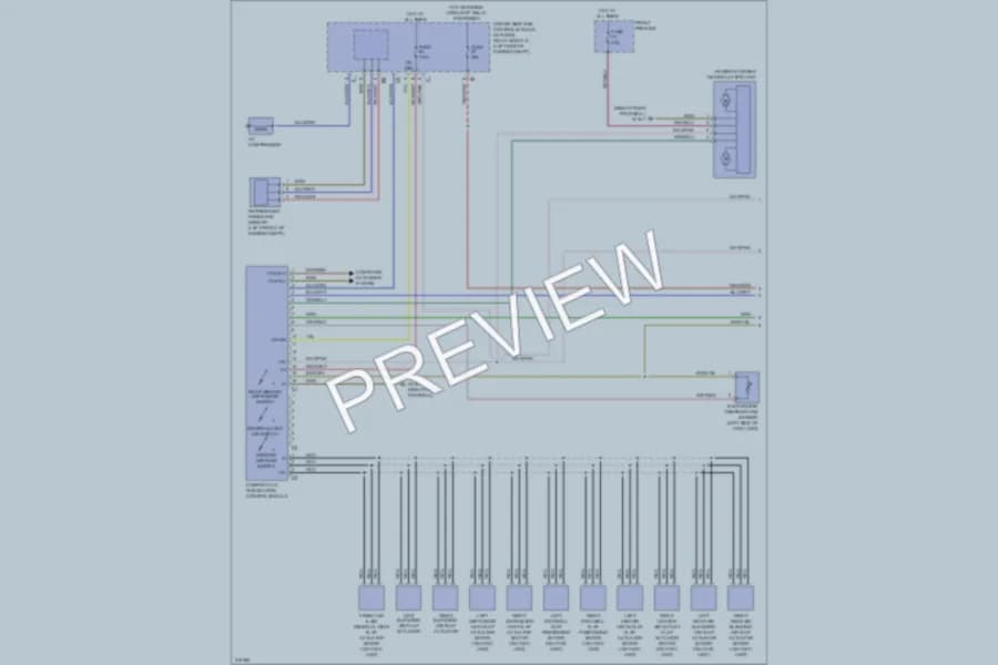 2009 MercedesBenz CLS550 Air Conditioning wiring diagram preview