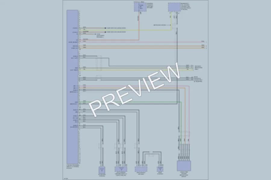 2009 MercedesBenz CLS550 Navigation wiring diagram preview