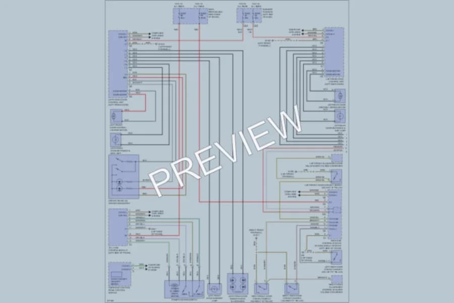 2009 MercedesBenz CLS550 Power Door Locks wiring diagram preview
