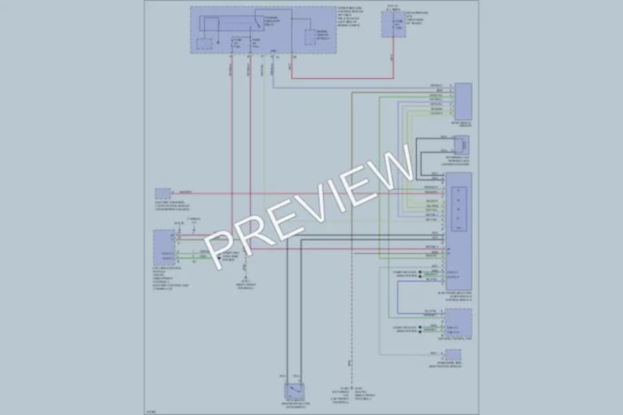 2009 MercedesBenz CLS550 Shift Interlock wiring diagram preview