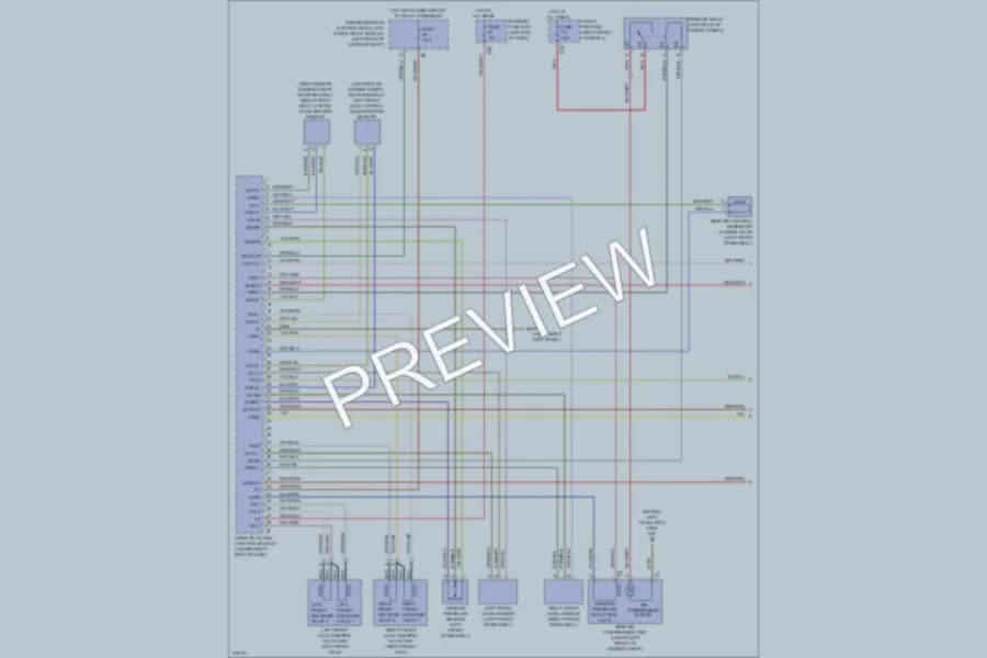 2009 MercedesBenz E320BLUETEC Electronic Suspension wiring diagram preview