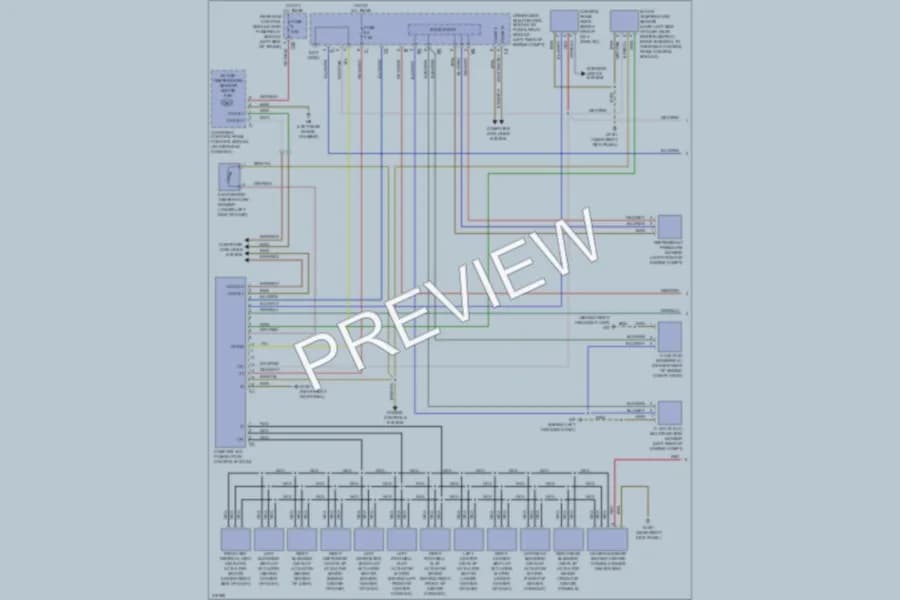 2009 MercedesBenz E350 Air Conditioning wiring diagram preview