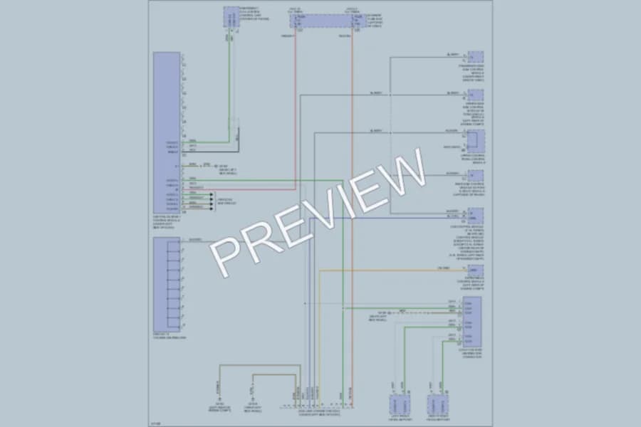 2009 MercedesBenz E350 Computer Data Lines wiring diagram preview