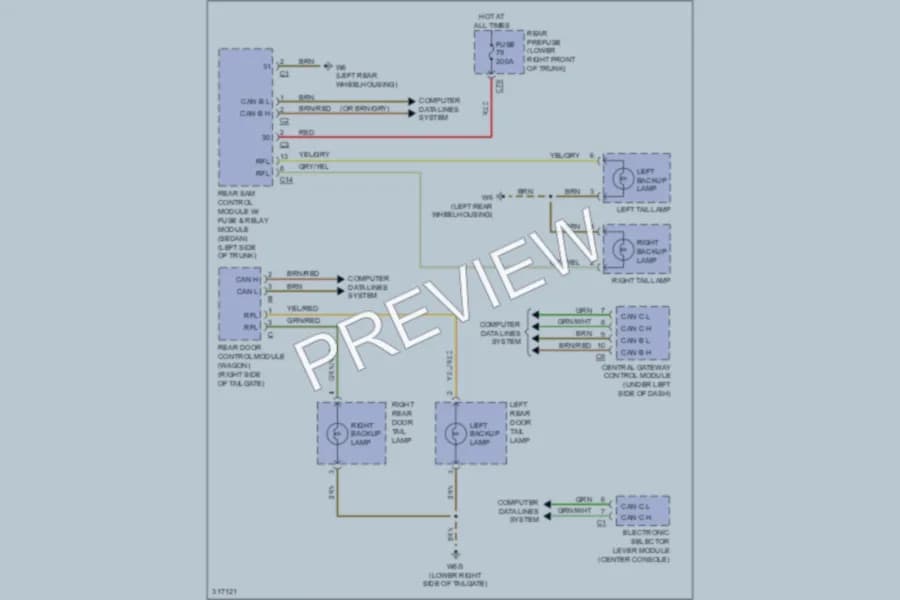 2009 MercedesBenz E350 Exterior Lights wiring diagram preview