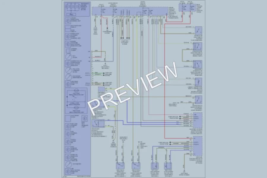 2009 MercedesBenz E350 Instrument Cluster wiring diagram preview