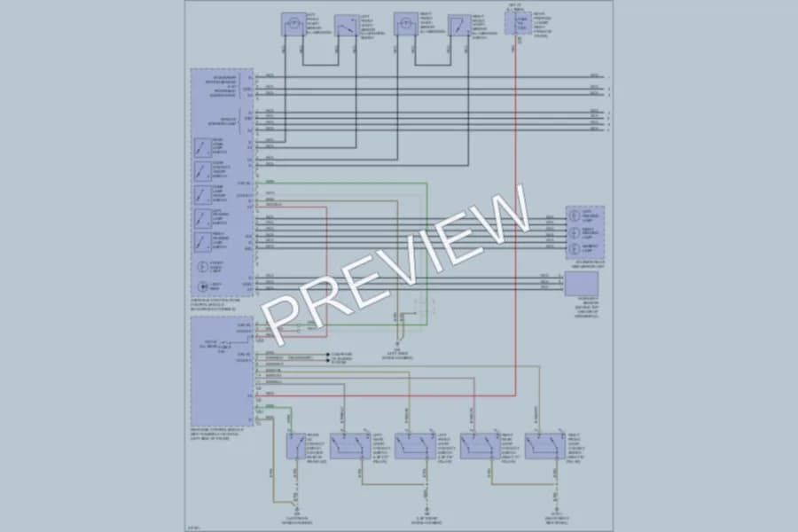 2009 MercedesBenz E350 Interior Lights wiring diagram preview